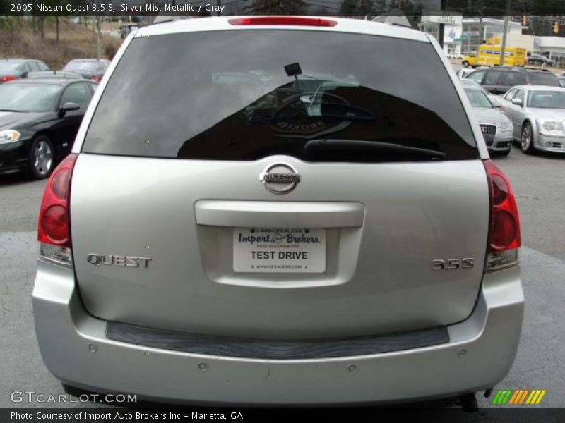 Silver Mist Metallic / Gray 2005 Nissan Quest 3.5 S