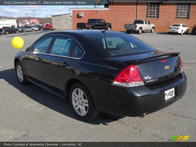 Black Granite Metallic / Ebony 2012 Chevrolet Impala LT