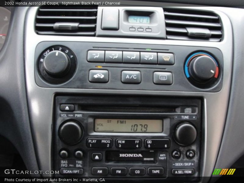 Audio System of 2002 Accord SE Coupe