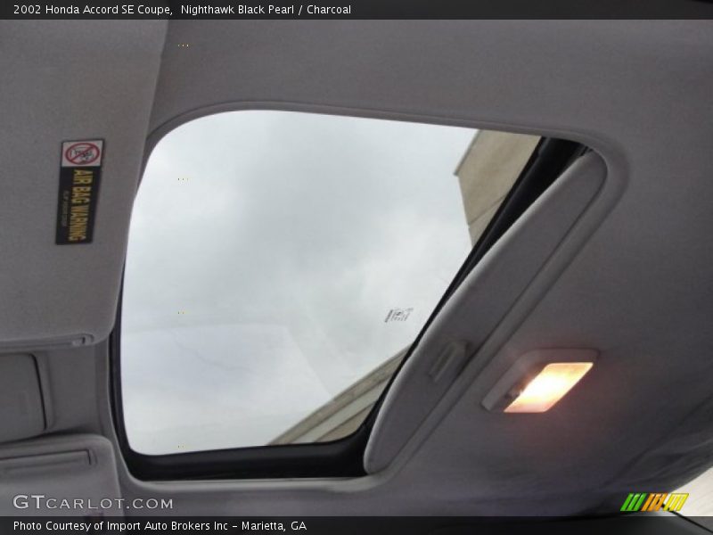 Sunroof of 2002 Accord SE Coupe