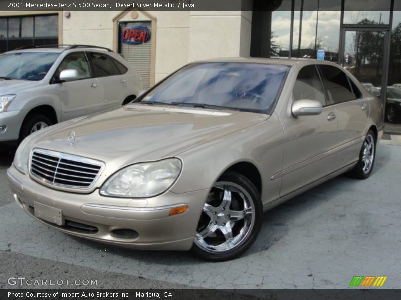 Desert Silver Metallic / Java 2001 Mercedes-Benz S 500 Sedan