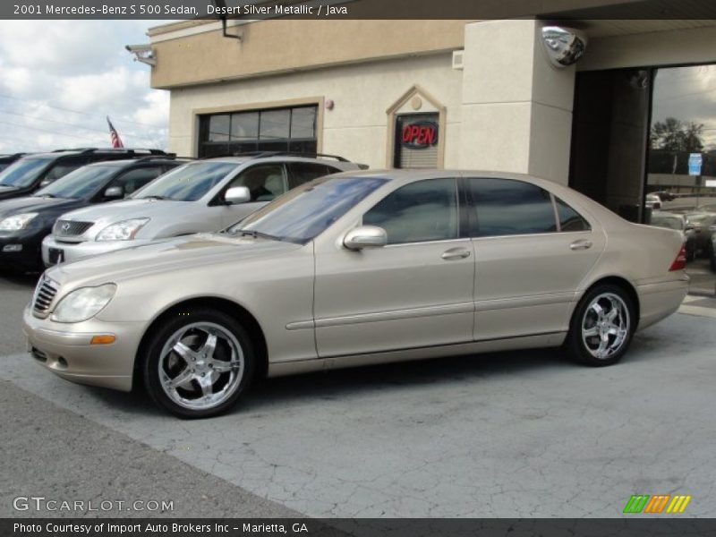Desert Silver Metallic / Java 2001 Mercedes-Benz S 500 Sedan