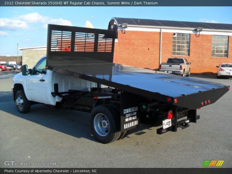 Summit White / Dark Titanium 2012 Chevrolet Silverado 3500HD WT Regular Cab Chassis