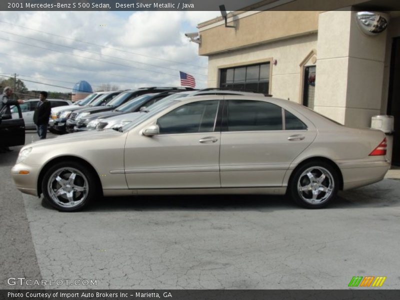 Desert Silver Metallic / Java 2001 Mercedes-Benz S 500 Sedan