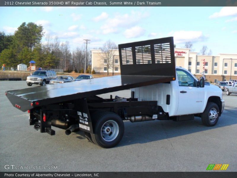 Summit White / Dark Titanium 2012 Chevrolet Silverado 3500HD WT Regular Cab Chassis