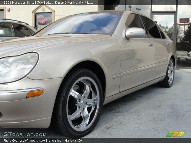 Desert Silver Metallic / Java 2001 Mercedes-Benz S 500 Sedan