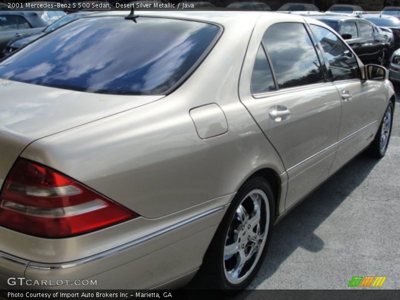 Desert Silver Metallic / Java 2001 Mercedes-Benz S 500 Sedan