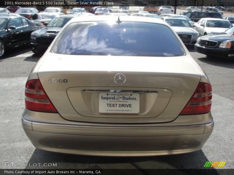 Desert Silver Metallic / Java 2001 Mercedes-Benz S 500 Sedan