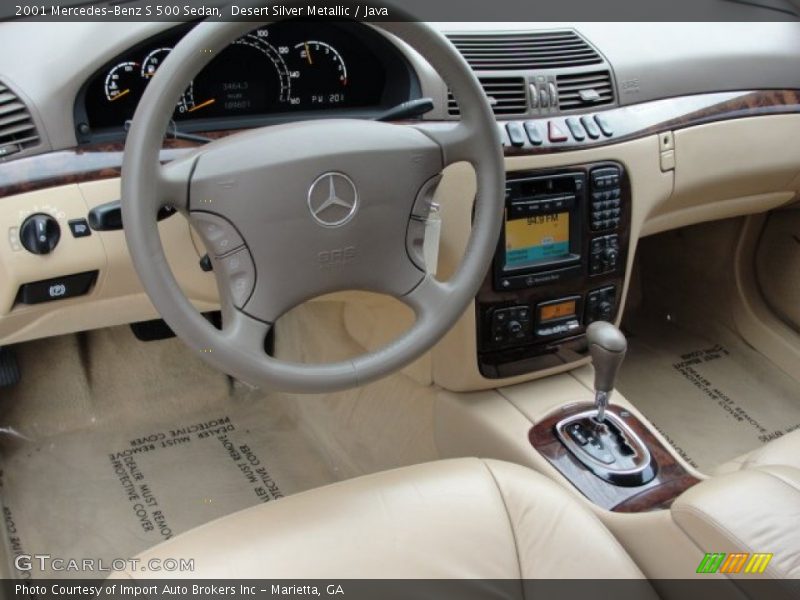 Desert Silver Metallic / Java 2001 Mercedes-Benz S 500 Sedan