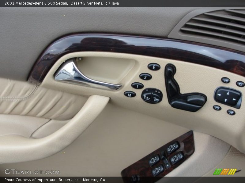 Desert Silver Metallic / Java 2001 Mercedes-Benz S 500 Sedan