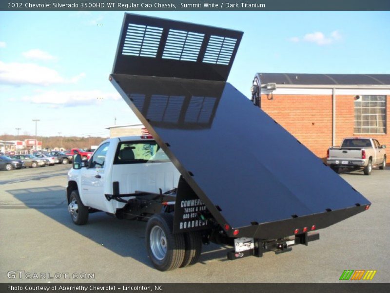 Summit White / Dark Titanium 2012 Chevrolet Silverado 3500HD WT Regular Cab Chassis