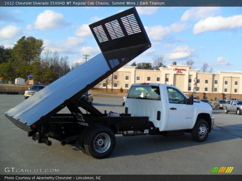 Summit White / Dark Titanium 2012 Chevrolet Silverado 3500HD WT Regular Cab Chassis
