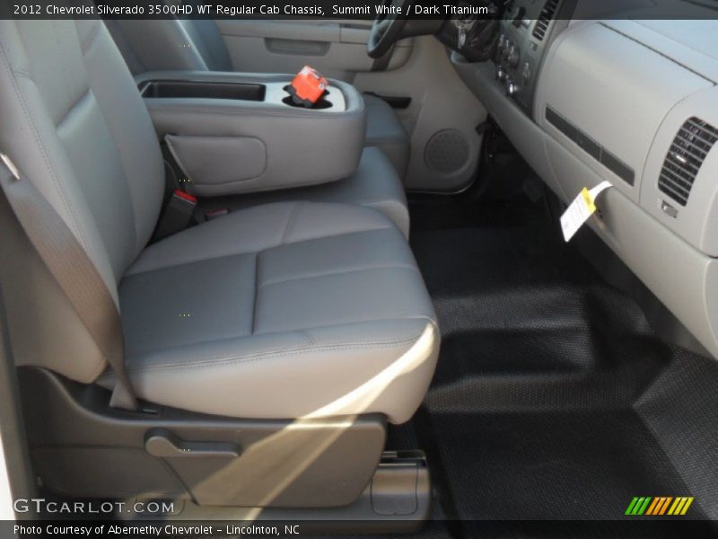Summit White / Dark Titanium 2012 Chevrolet Silverado 3500HD WT Regular Cab Chassis
