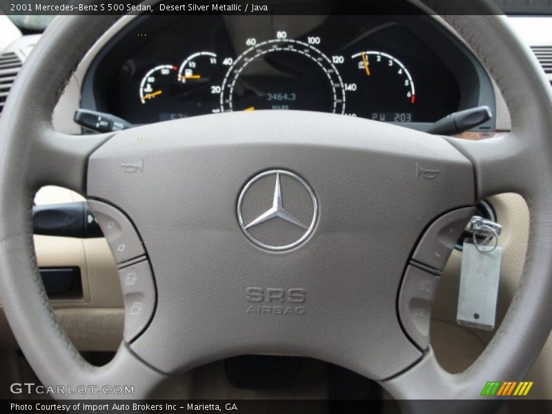 Desert Silver Metallic / Java 2001 Mercedes-Benz S 500 Sedan
