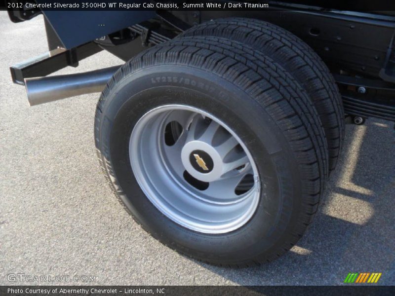 Summit White / Dark Titanium 2012 Chevrolet Silverado 3500HD WT Regular Cab Chassis
