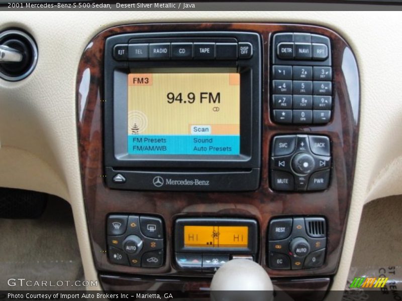 Desert Silver Metallic / Java 2001 Mercedes-Benz S 500 Sedan