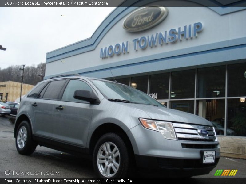 Pewter Metallic / Medium Light Stone 2007 Ford Edge SE