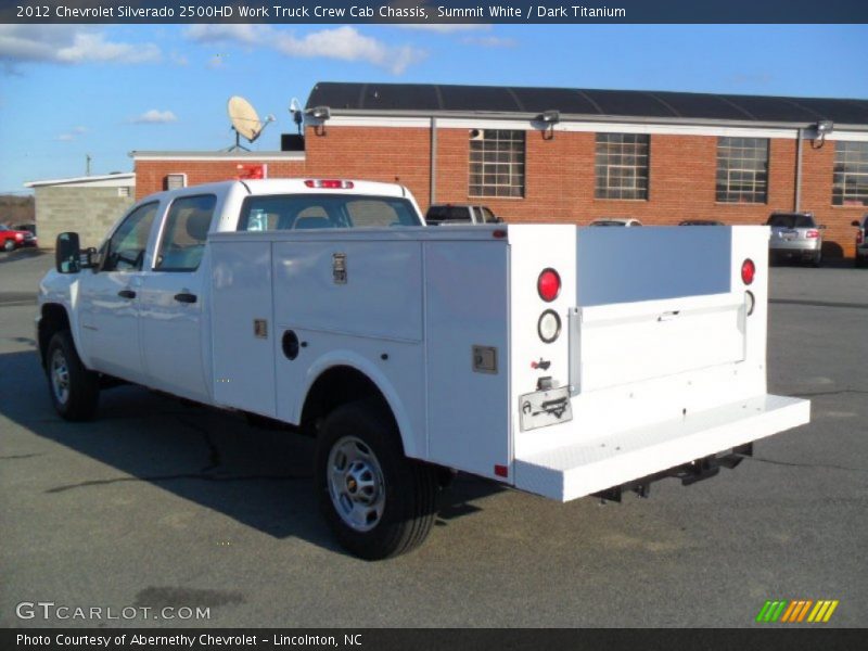 Summit White / Dark Titanium 2012 Chevrolet Silverado 2500HD Work Truck Crew Cab Chassis