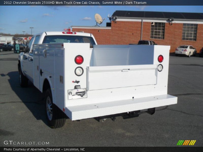 Summit White / Dark Titanium 2012 Chevrolet Silverado 2500HD Work Truck Crew Cab Chassis