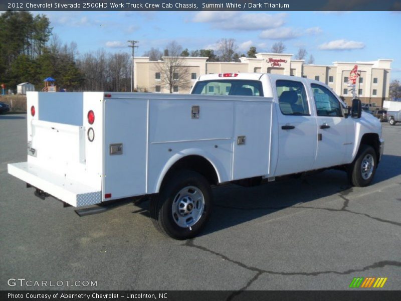 Summit White / Dark Titanium 2012 Chevrolet Silverado 2500HD Work Truck Crew Cab Chassis