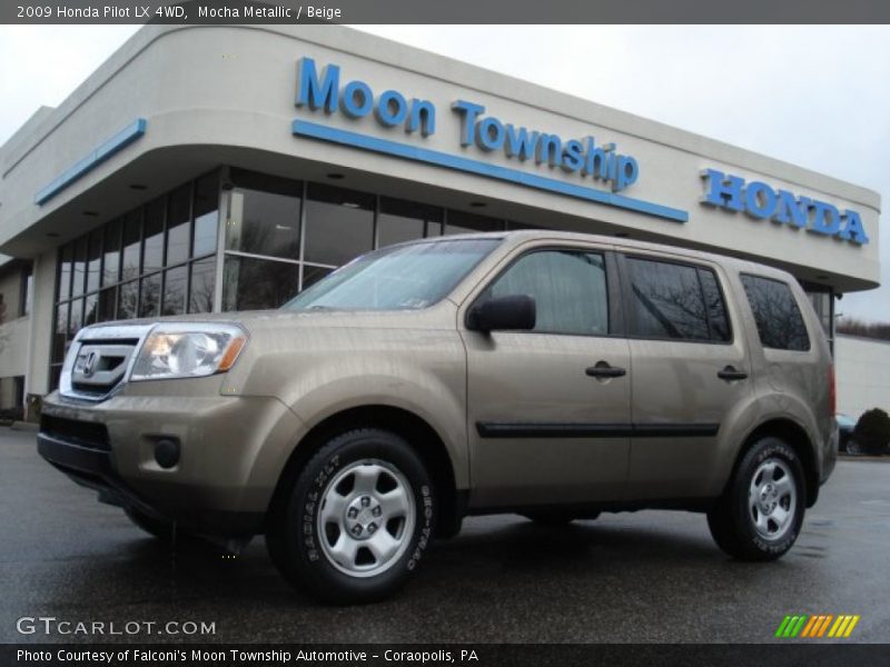 Mocha Metallic / Beige 2009 Honda Pilot LX 4WD