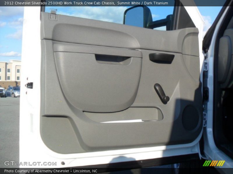 Summit White / Dark Titanium 2012 Chevrolet Silverado 2500HD Work Truck Crew Cab Chassis