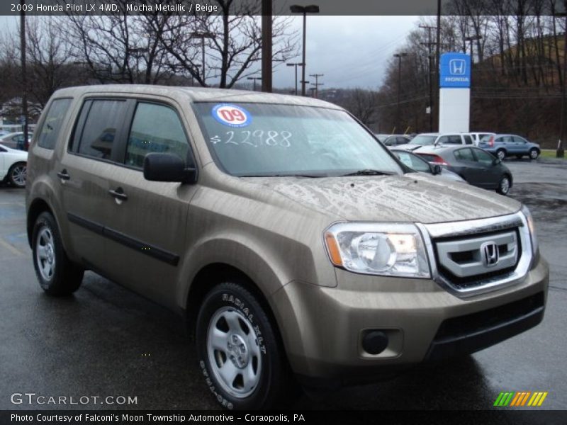 Mocha Metallic / Beige 2009 Honda Pilot LX 4WD