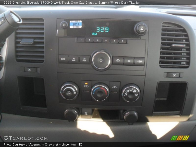 Summit White / Dark Titanium 2012 Chevrolet Silverado 2500HD Work Truck Crew Cab Chassis