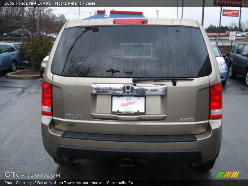 Mocha Metallic / Beige 2009 Honda Pilot LX 4WD