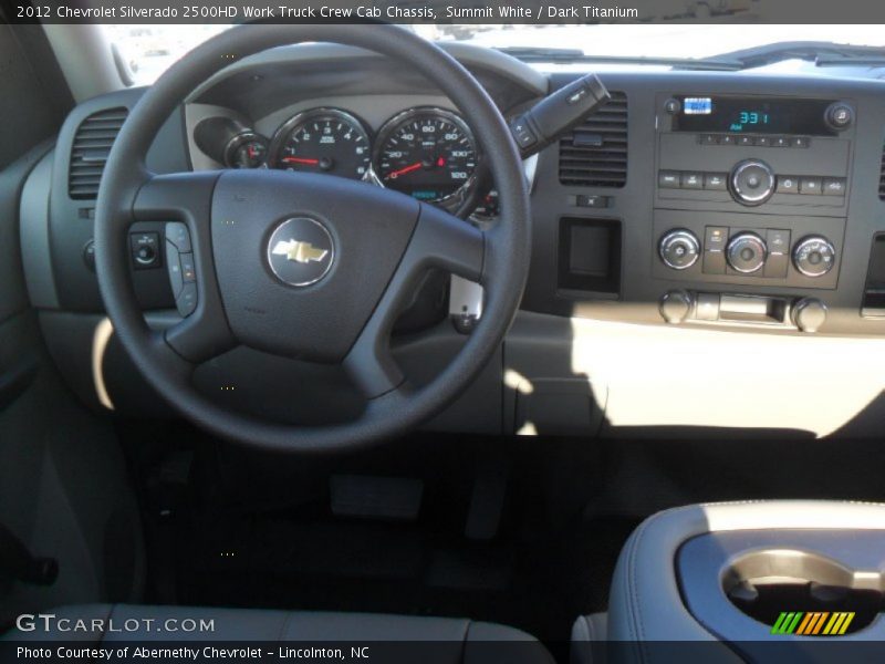 Summit White / Dark Titanium 2012 Chevrolet Silverado 2500HD Work Truck Crew Cab Chassis