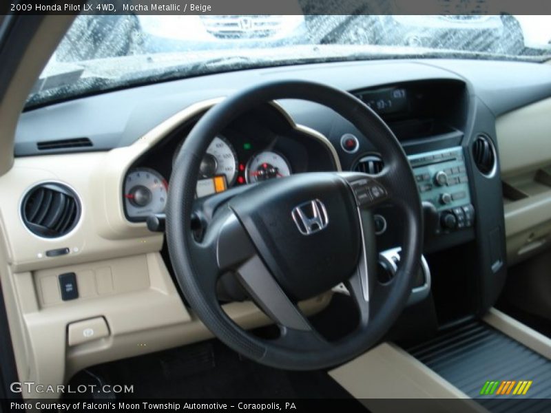 Mocha Metallic / Beige 2009 Honda Pilot LX 4WD