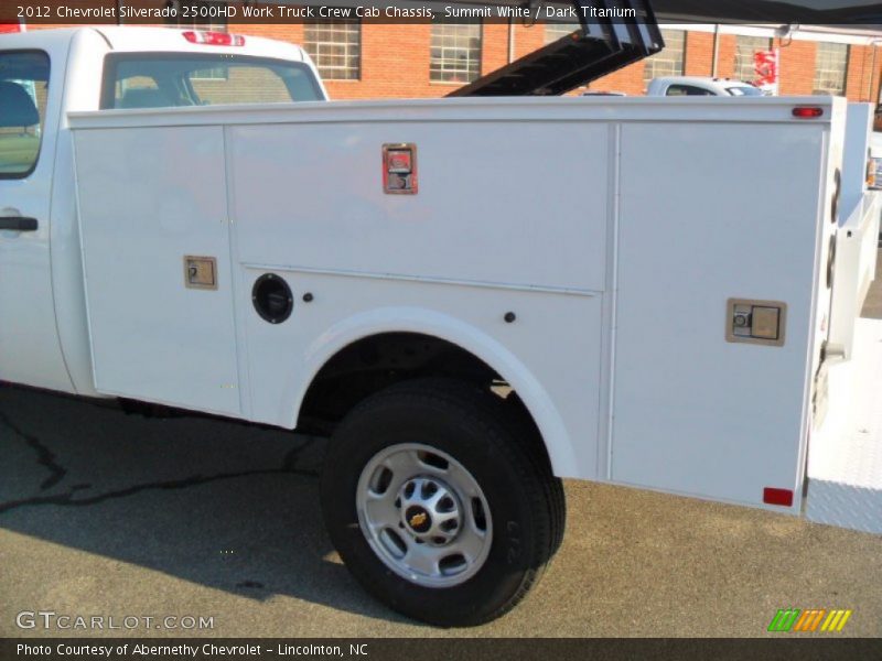 Summit White / Dark Titanium 2012 Chevrolet Silverado 2500HD Work Truck Crew Cab Chassis