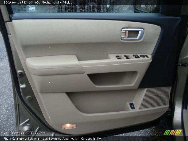 Mocha Metallic / Beige 2009 Honda Pilot LX 4WD