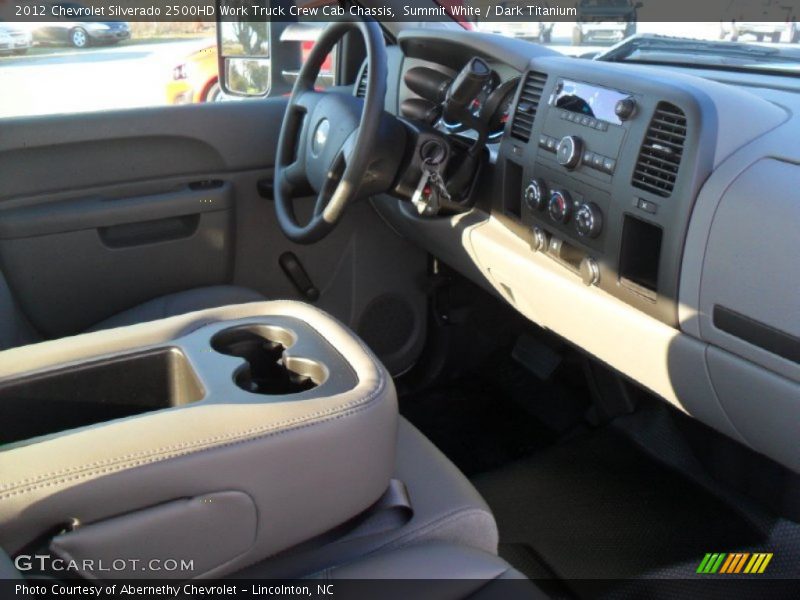 Summit White / Dark Titanium 2012 Chevrolet Silverado 2500HD Work Truck Crew Cab Chassis