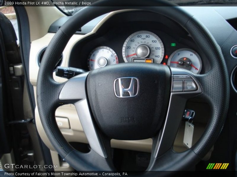 Mocha Metallic / Beige 2009 Honda Pilot LX 4WD