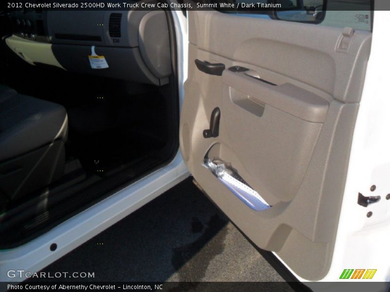 Summit White / Dark Titanium 2012 Chevrolet Silverado 2500HD Work Truck Crew Cab Chassis