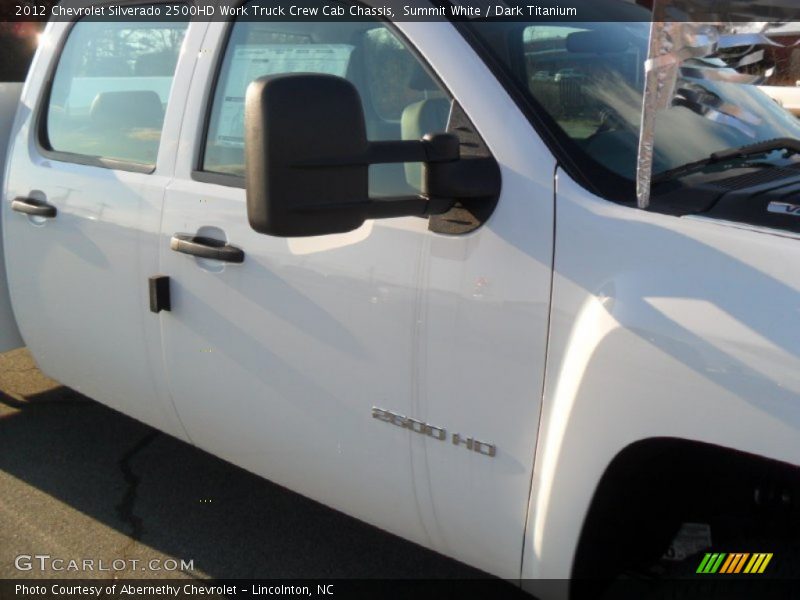 Summit White / Dark Titanium 2012 Chevrolet Silverado 2500HD Work Truck Crew Cab Chassis