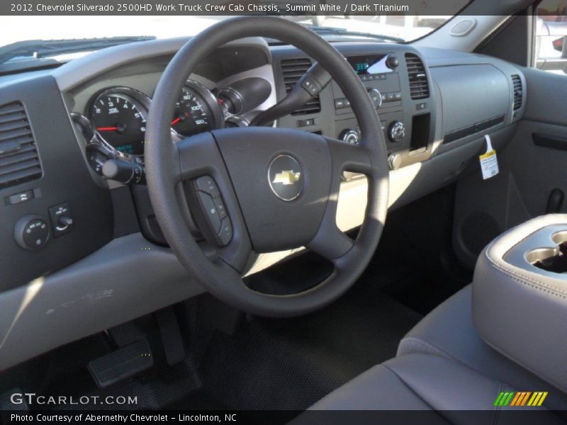 Dashboard of 2012 Silverado 2500HD Work Truck Crew Cab Chassis
