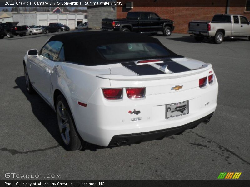 Summit White / Gray 2012 Chevrolet Camaro LT/RS Convertible