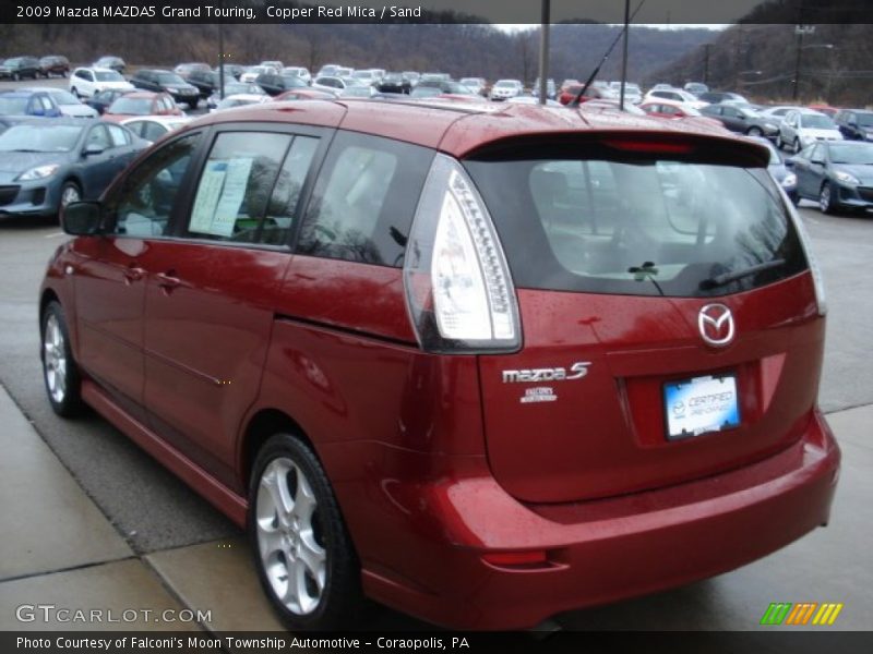 Copper Red Mica / Sand 2009 Mazda MAZDA5 Grand Touring