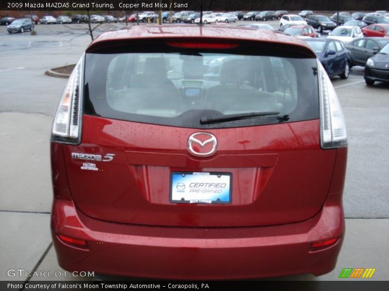 Copper Red Mica / Sand 2009 Mazda MAZDA5 Grand Touring