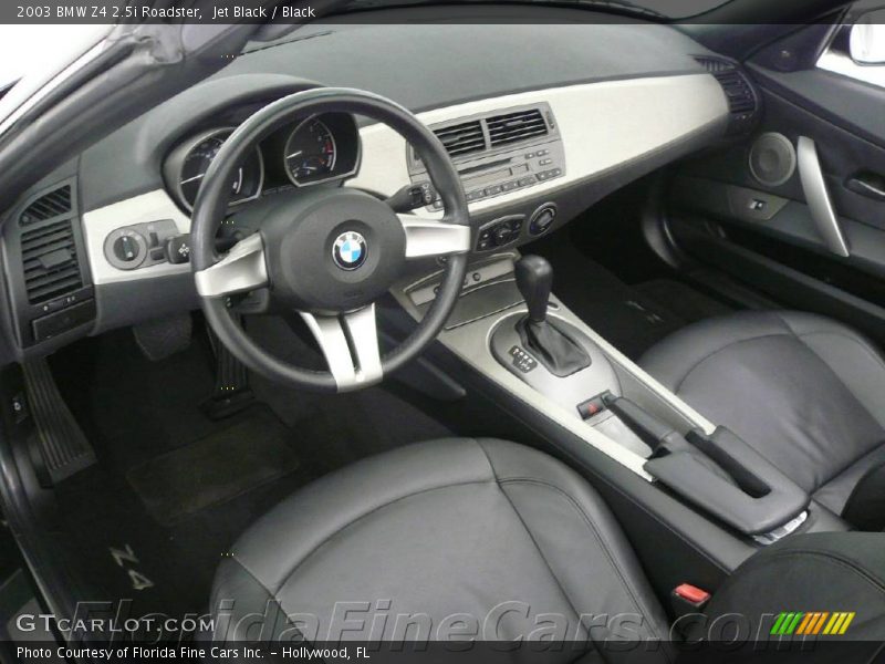 Jet Black / Black 2003 BMW Z4 2.5i Roadster
