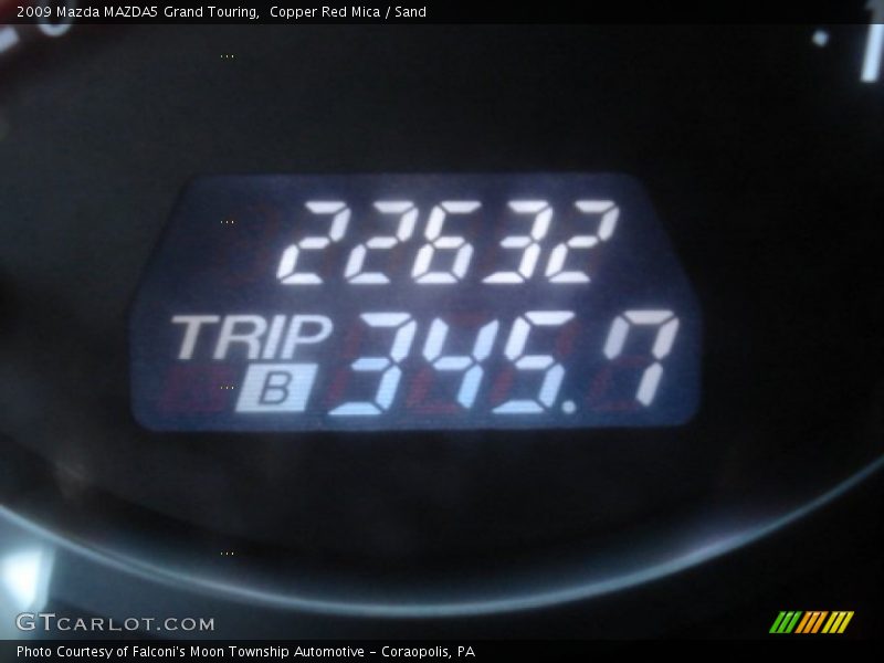 Copper Red Mica / Sand 2009 Mazda MAZDA5 Grand Touring