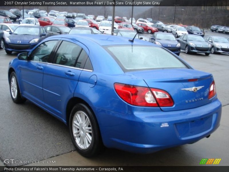 Marathon Blue Pearl / Dark Slate Gray/Light Slate Gray 2007 Chrysler Sebring Touring Sedan