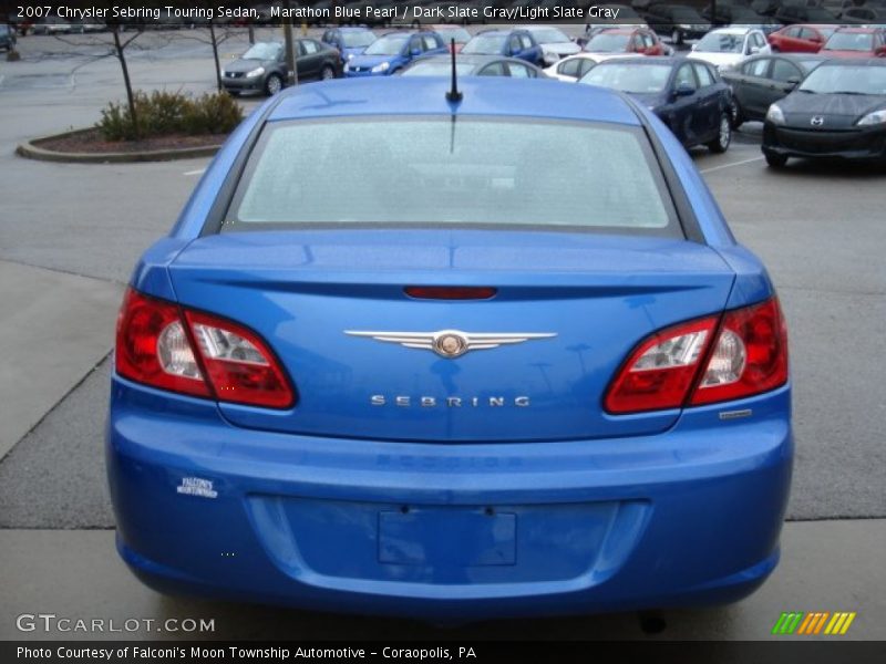 Marathon Blue Pearl / Dark Slate Gray/Light Slate Gray 2007 Chrysler Sebring Touring Sedan