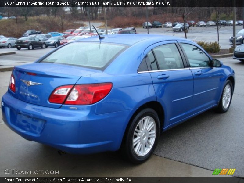 Marathon Blue Pearl / Dark Slate Gray/Light Slate Gray 2007 Chrysler Sebring Touring Sedan