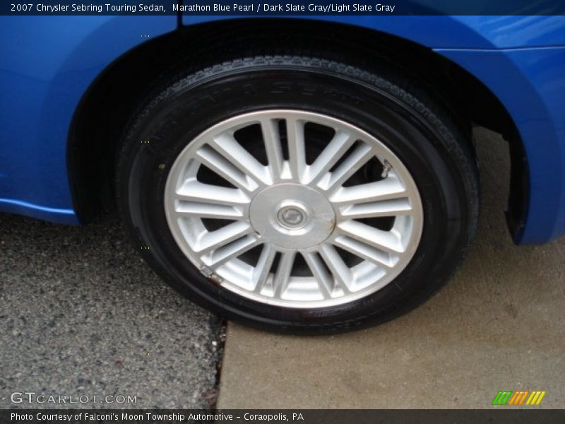 Marathon Blue Pearl / Dark Slate Gray/Light Slate Gray 2007 Chrysler Sebring Touring Sedan