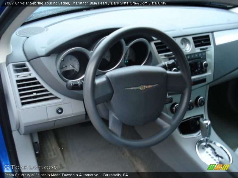 Marathon Blue Pearl / Dark Slate Gray/Light Slate Gray 2007 Chrysler Sebring Touring Sedan