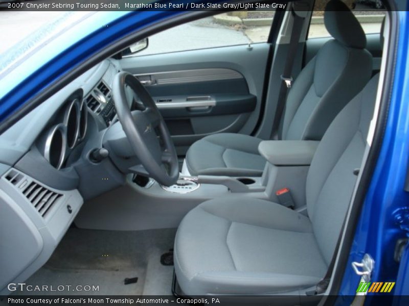 Marathon Blue Pearl / Dark Slate Gray/Light Slate Gray 2007 Chrysler Sebring Touring Sedan