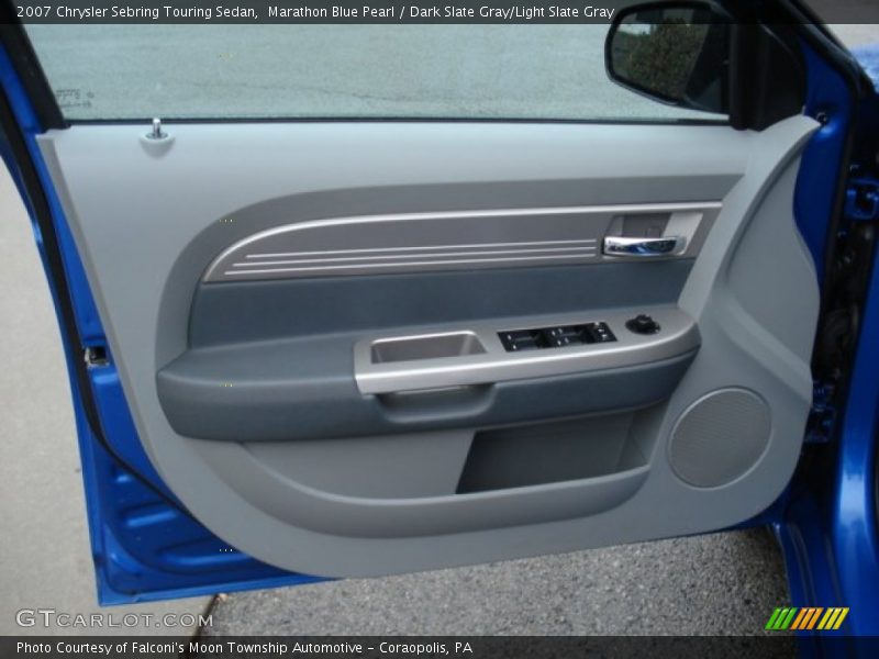Marathon Blue Pearl / Dark Slate Gray/Light Slate Gray 2007 Chrysler Sebring Touring Sedan